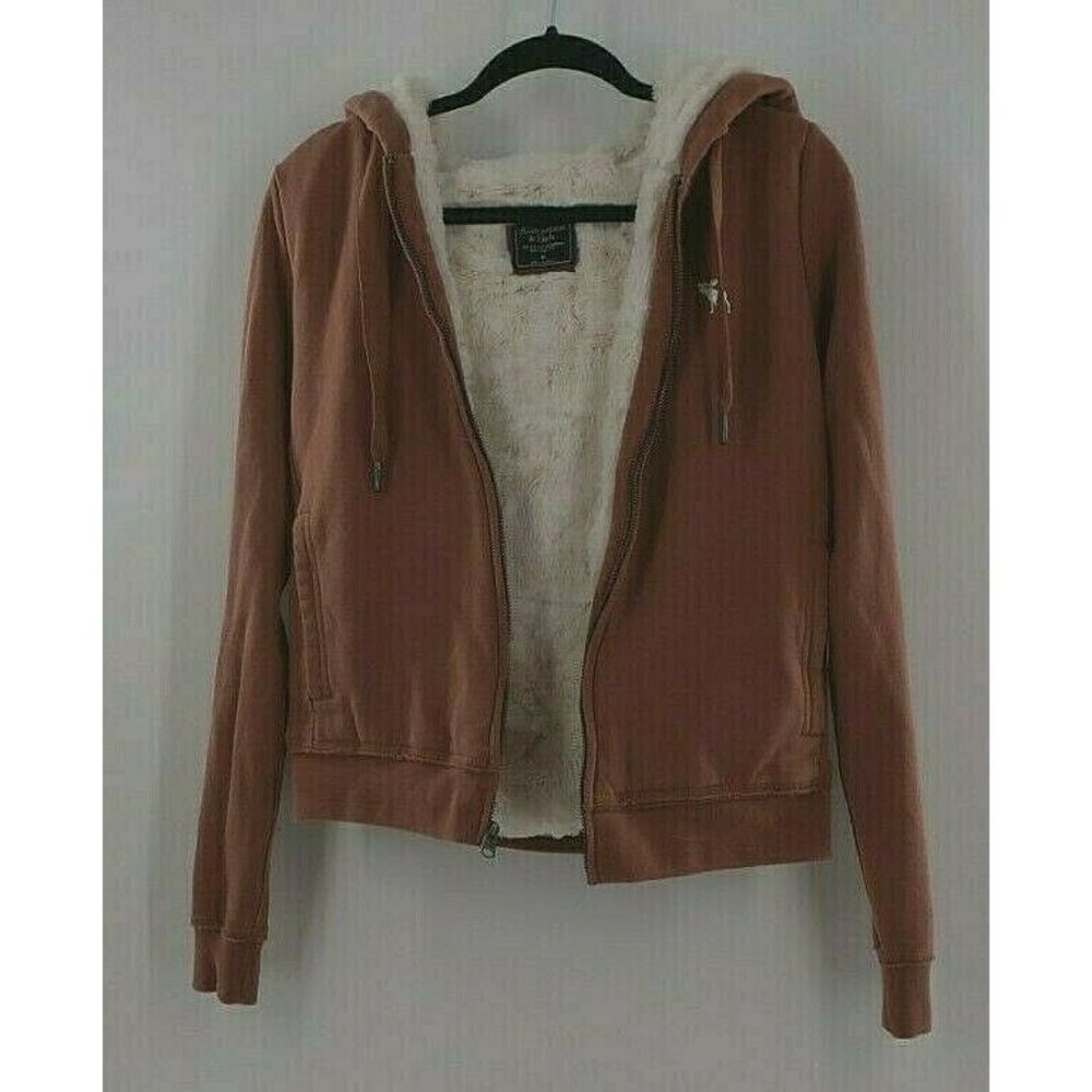 Abercrombie & Faux Fur Lined Icon Hoodie Jacket